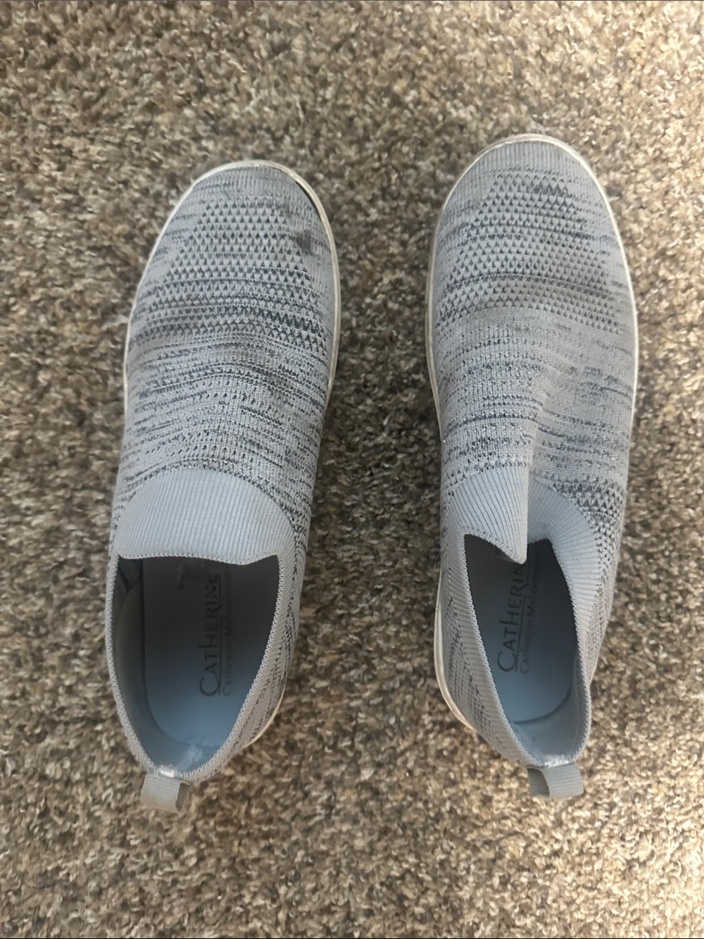 Gray shoes